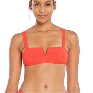 NWT Vitamin A red bikini top